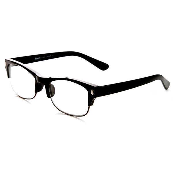 Casual Fashion Horned Rim Half Frame Rectangle Clear Lens Horn Rimmed Glasses Ebay 