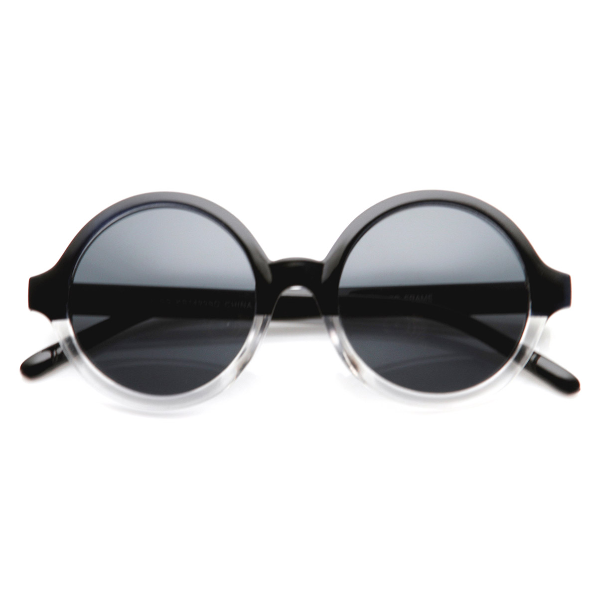 Classic Retro Fashion Round Circle Horned Rim Sunglasses Ebay 