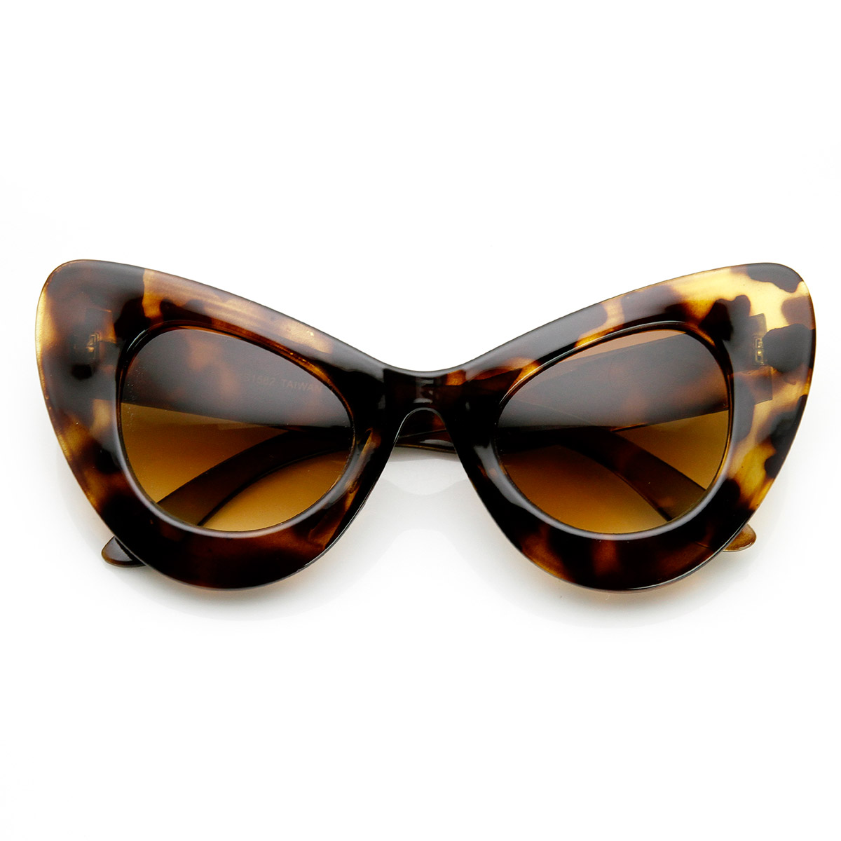High Fashion Bold Oversized Womens Cat Eye Sunglasses 