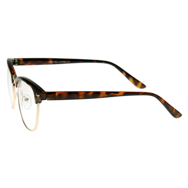   rx able fashion item 2933 classic clubmaster half frame that features