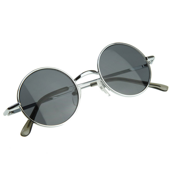 Small Retro-Vintage Style Lennon Inspired Round Metal Circle Sunglasses ...