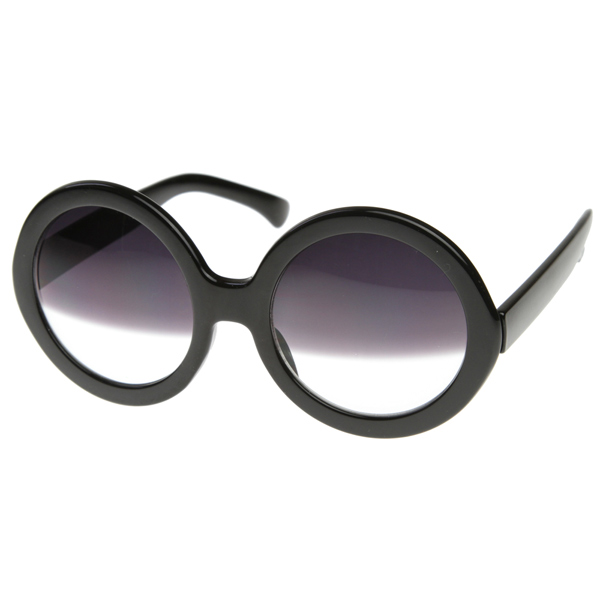   Inspired Womens Oversized Round Circle Half Tinted Lens Sunglasses