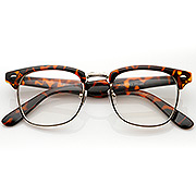   rx able fashion item 2933 classic clubmaster half frame that features