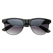   8047 item 8047 vintage inspired half frame wayfarer that presents a